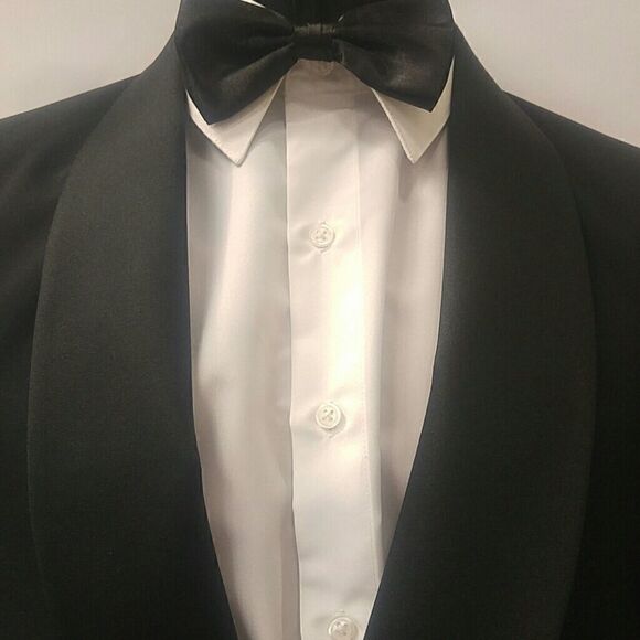 MEN'S FORMALWEAR INT. BLACK WAIST ETON JACKET. - Picture 3 of 8